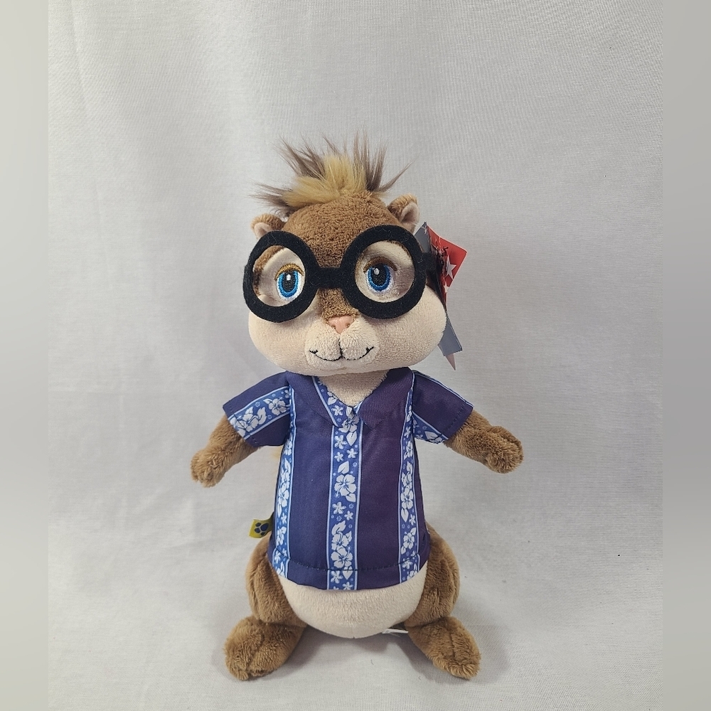Build A Bear Simon 10" Plush Alvin and the Chipmunks Blue Hawaiian "Chipwrecked"